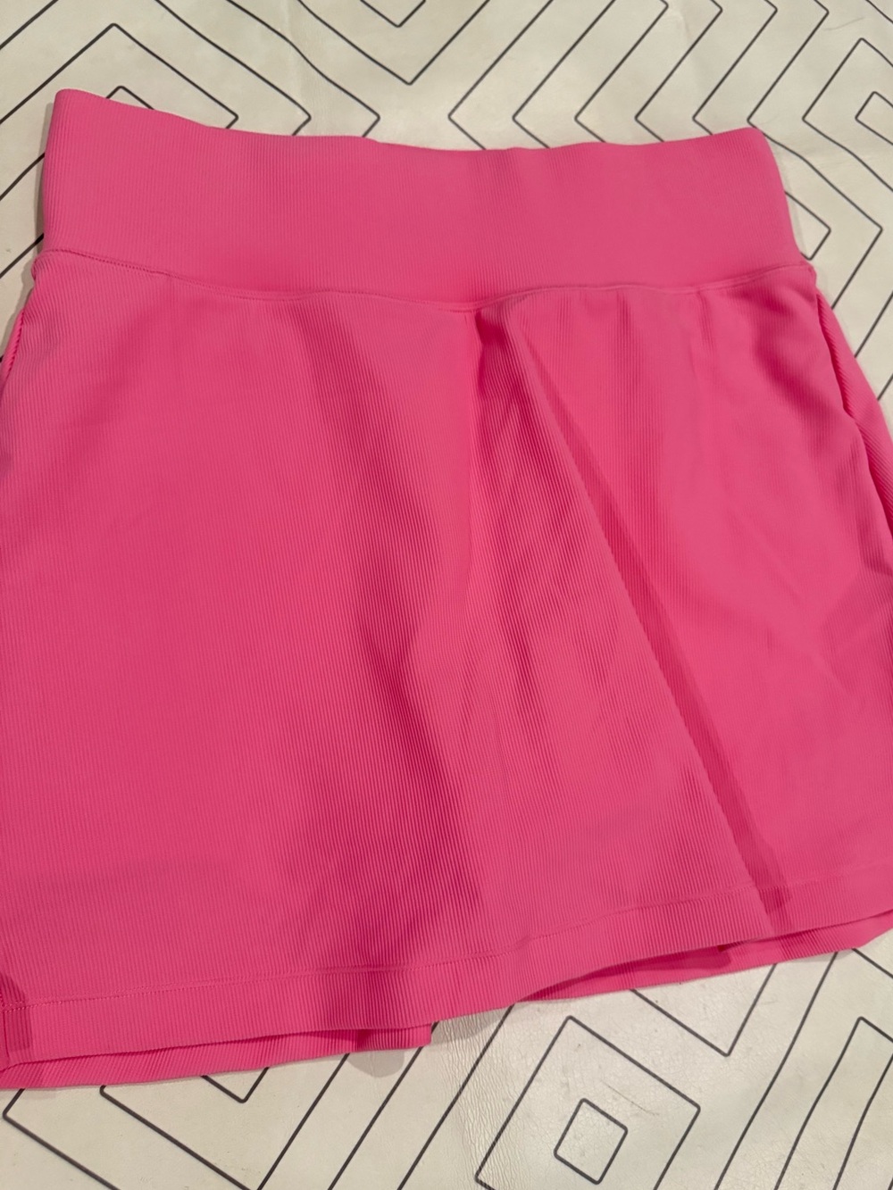 All Access Pink Ribbed Skort - Picture 2 of 10